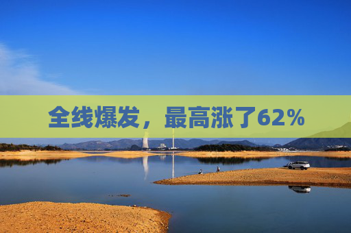 全线爆发，最高涨了62%