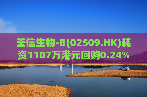 荃信生物-B(02509.HK)耗资1107万港元回购0.24%股份