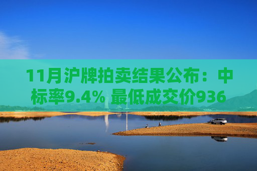 11月沪牌拍卖结果公布：中标率9.4% 最低成交价93600元