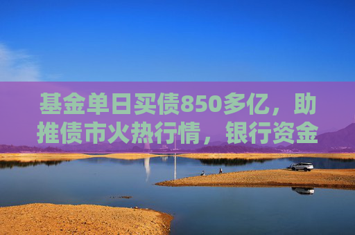 基金单日买债850多亿，助推债市火热行情，银行资金止盈撤离