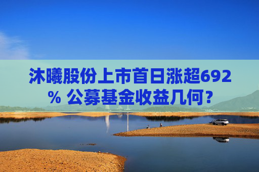 沐曦股份上市首日涨超692% 公募基金收益几何?