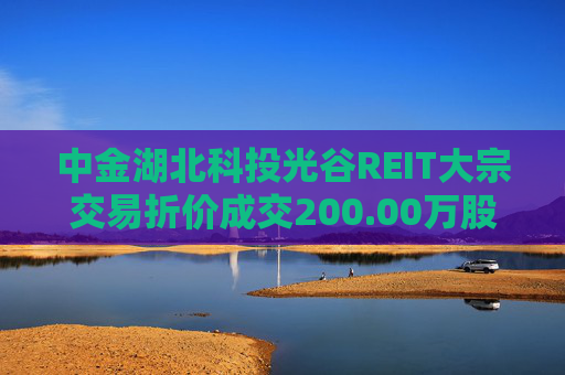 中金湖北科投光谷REIT大宗交易折价成交200.00万股