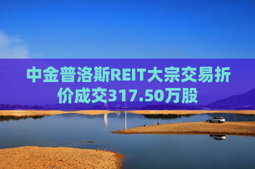 中金普洛斯REIT大宗交易折价成交317.50万股