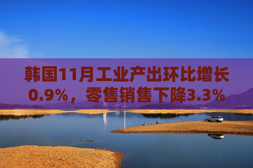 韩国11月工业产出环比增长0.9%，零售销售下降3.3%，创21个月最大降幅