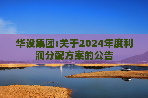 华设集团:关于2024年度利润分配方案的公告  第1张