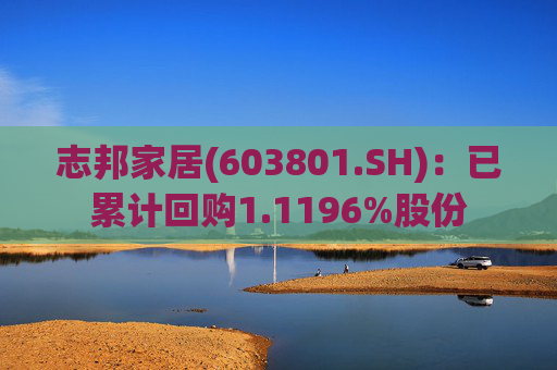 志邦家居(603801.SH)：已累计回购1.1196%股份
