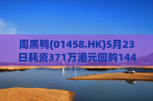 周黑鸭(01458.HK)5月23日耗资371万港元回购144.45万股  第1张