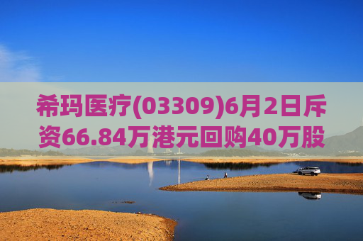 希玛医疗(03309)6月2日斥资66.84万港元回购40万股