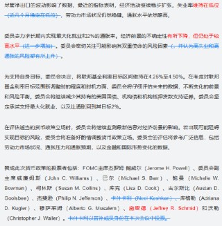 全文对比美联储6月会议声明有何变化