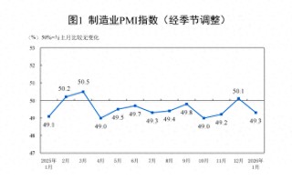 1月制造业PMI回落至49.3%，超3成企业反映利润下降