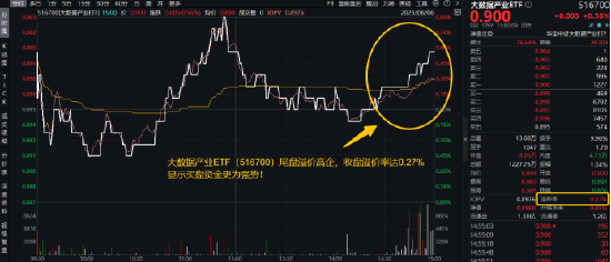 猛踩油门！资金加足马力？信创ETF基金（562030）成交额再超2亿元！大数据产业ETF（516700）尾盘溢价高企  第2张